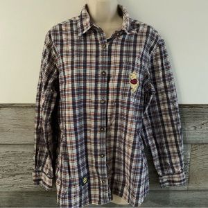 The Disney Store Winnie the Pooh embroidered micro corduroy shirt size large